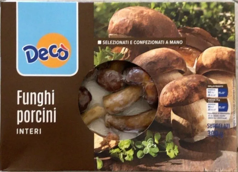 Funghi porcini interi