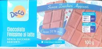 Cioccolato finissimo al latte senza zuccheri
