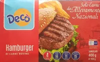 hamburger di carne bovina