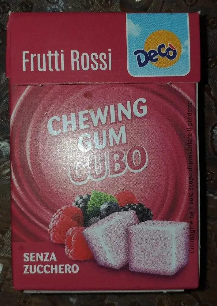 Chewing gum cubo