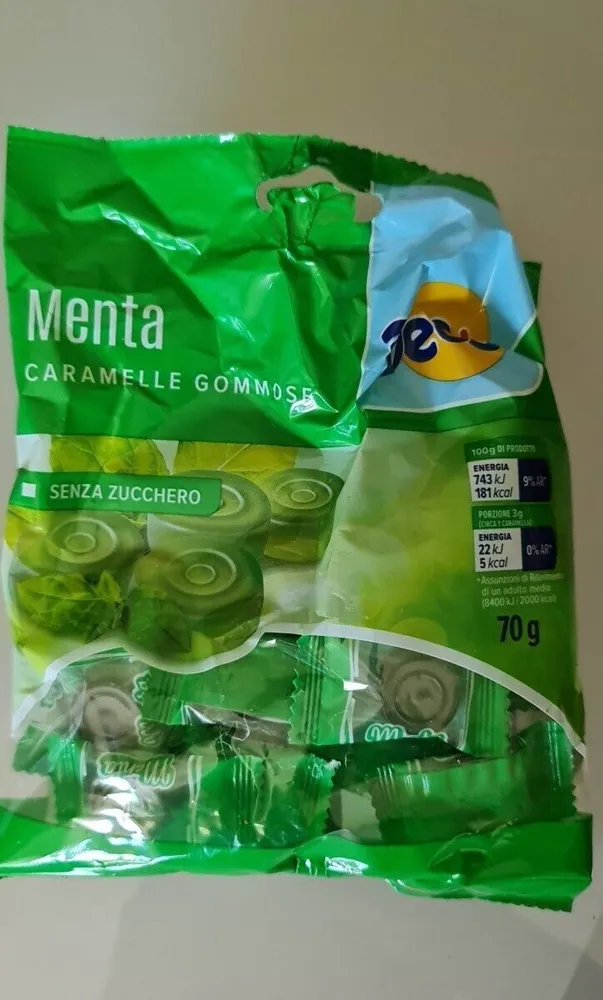 Caramelle gommose menta