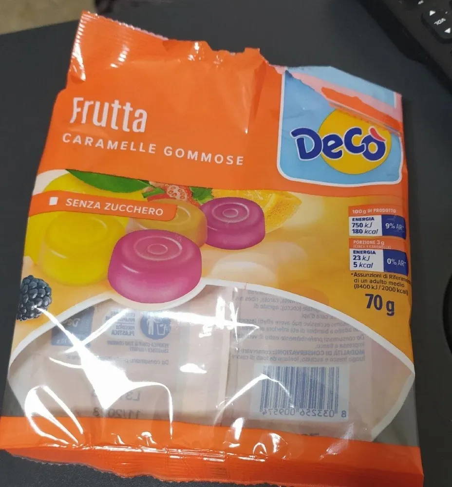 Frutta caramelle gommose