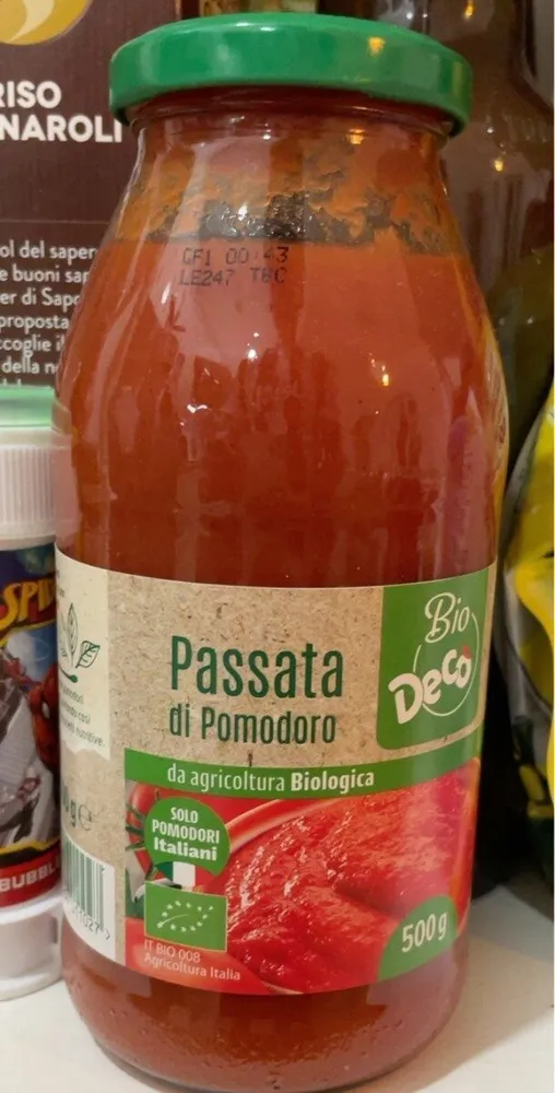 Passata di pomodoro da agricoltura biologica