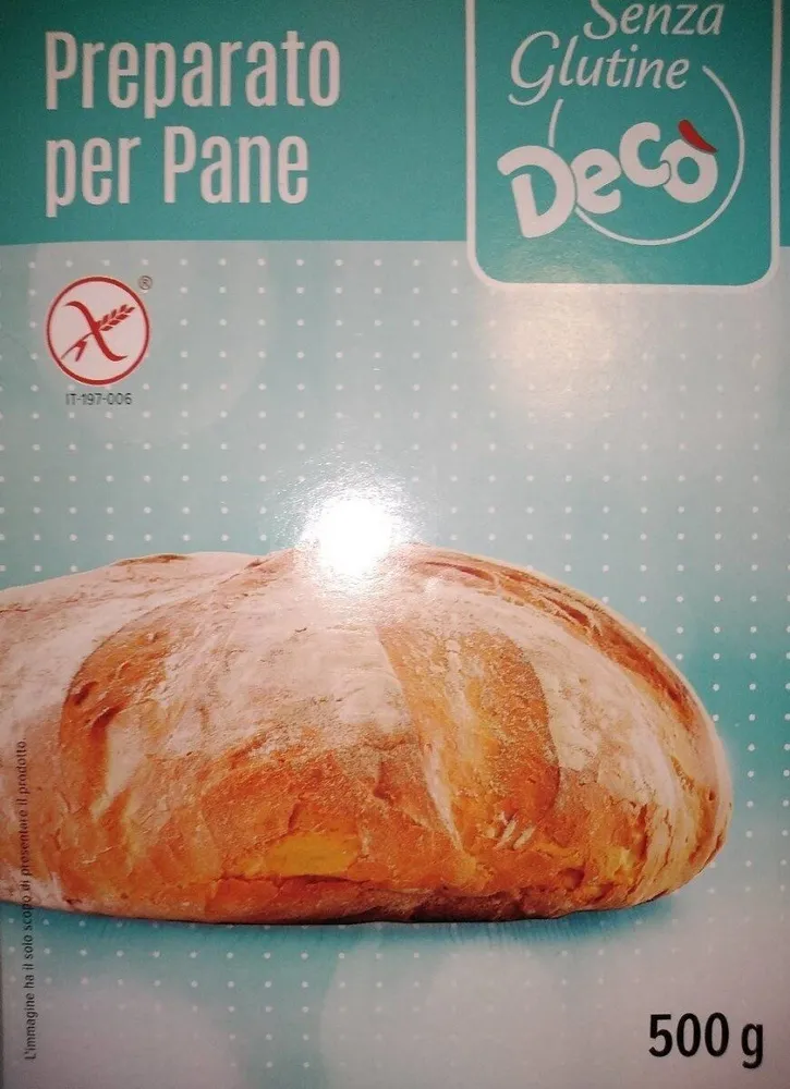Preparato per pane gluten free