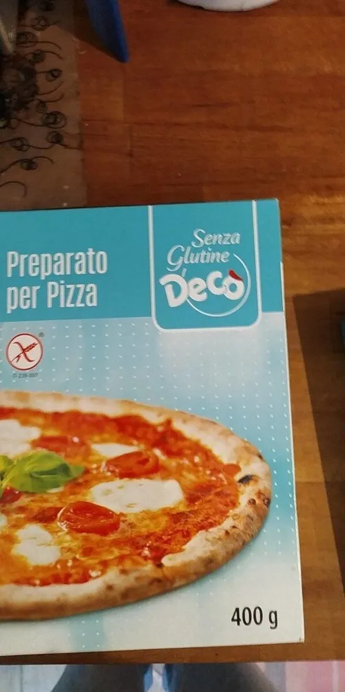 Preparato per pizza senza glutine