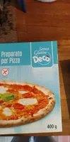 Preparato per pizza senza glutine