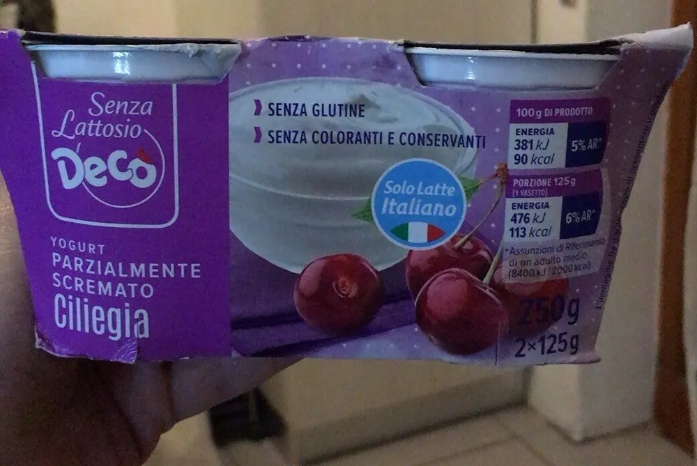 Yogurt senza lattosio