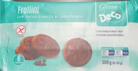 Frollini con con cacao e gocce di cooccolato senza glutine
