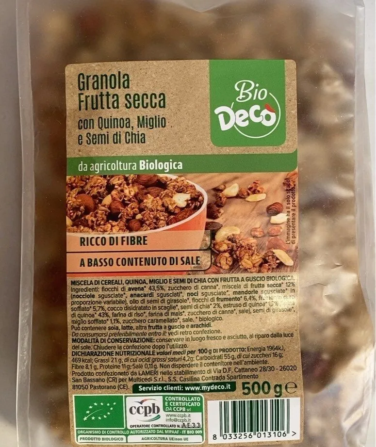 Granola Frutta Secca