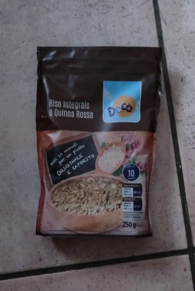 Riso integrale e quinoa rossa