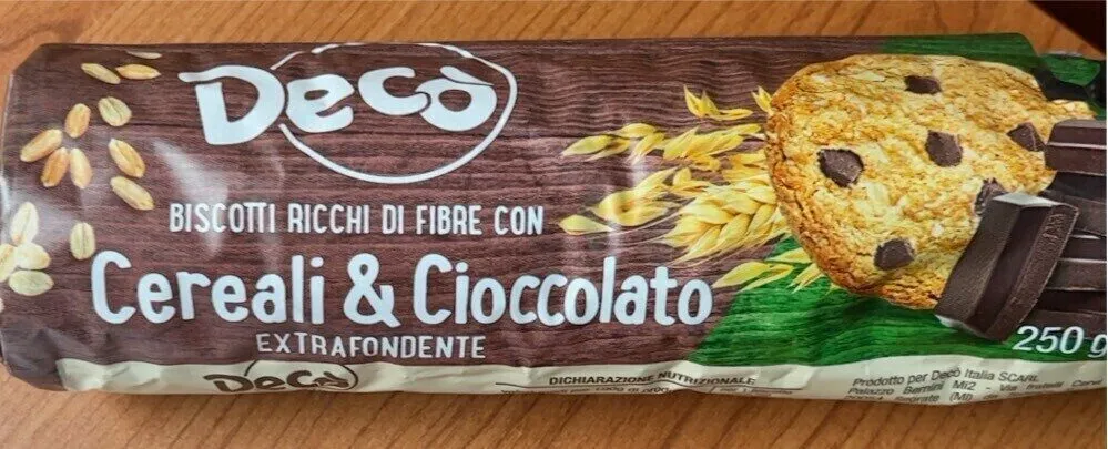 Biscotti con Cereali e Cioccolato