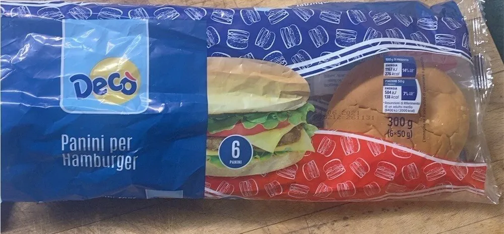 panini per hamburger