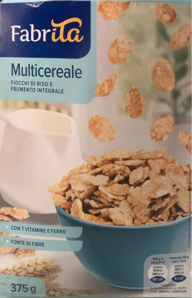 Multicereale fiocchi di riso e frumento integrale
