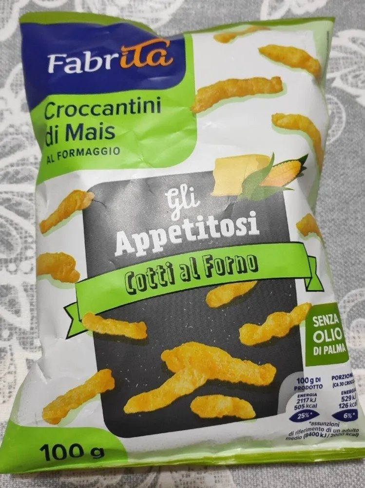 Croccantini di mais al formaggio