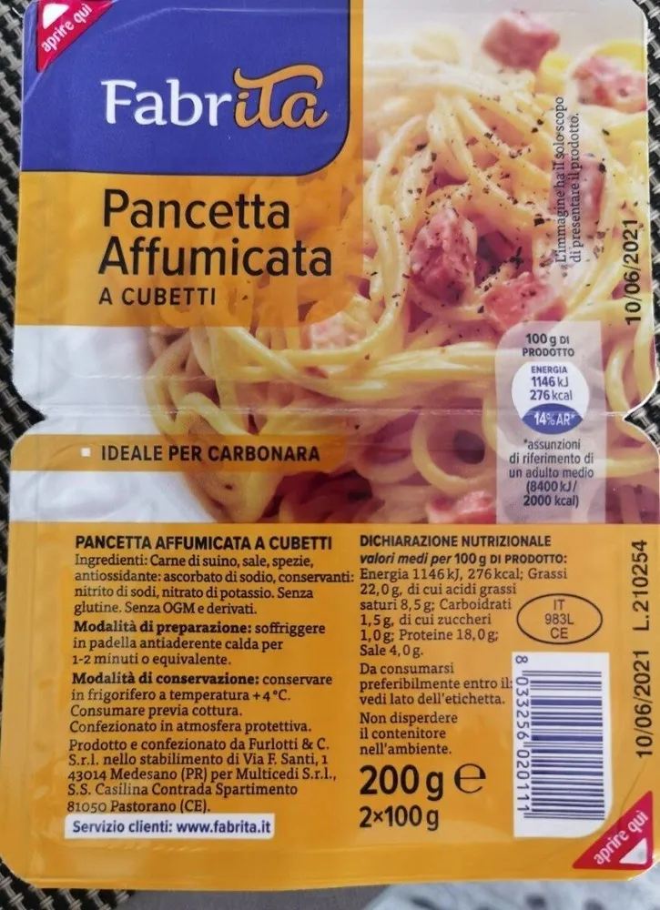 Pancetta affumicata