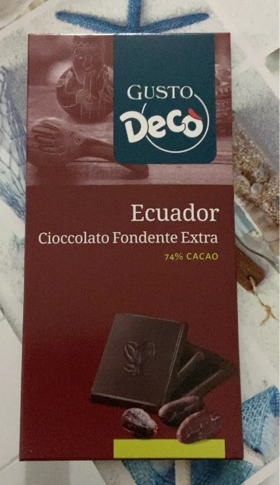 Cioccolato fondente extra Ecuador 74%