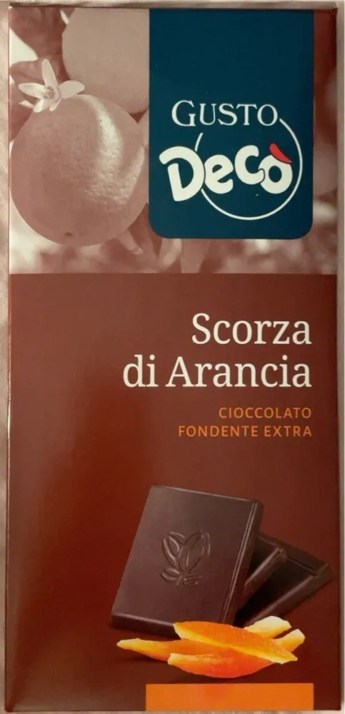 cioccolato fondente extra scorza di arancia