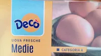 Uova fresche medie