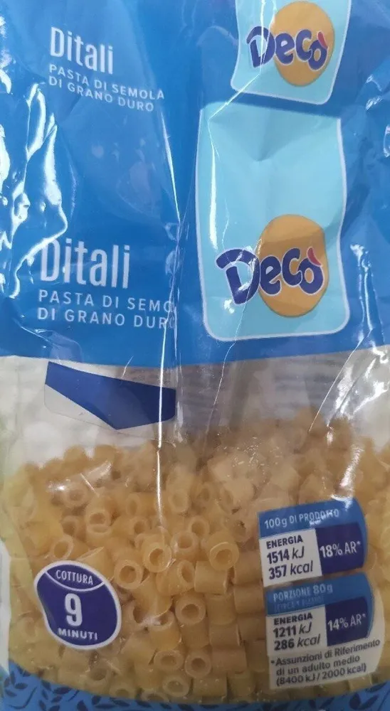 Ditali - Pasta di semola di grano duro