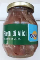 Filetti di alici all'olio di oliva