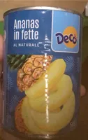 Ananas in fette al naturale