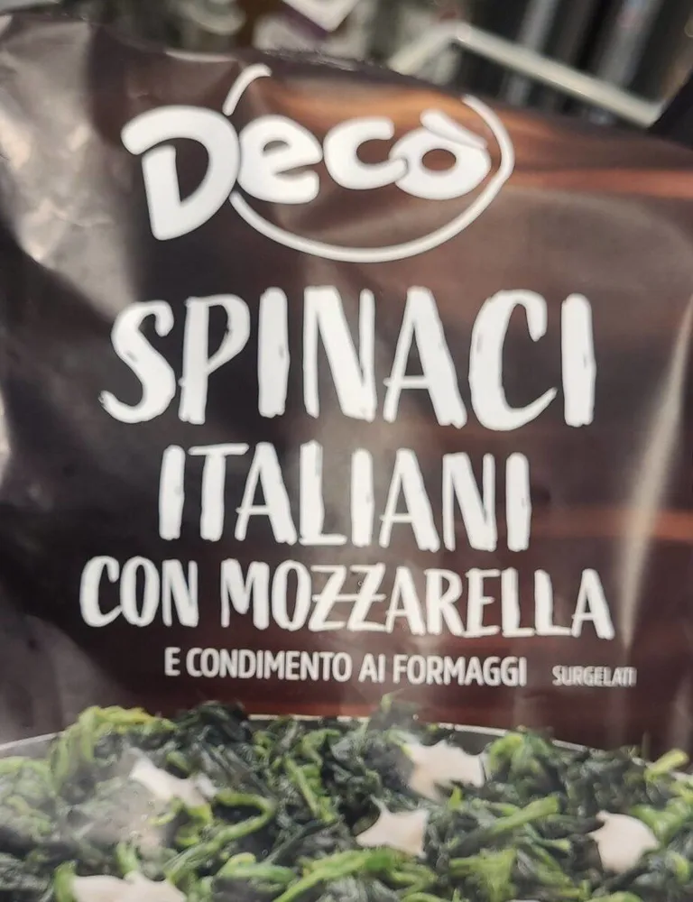 Spinaci italiani con mozzarella