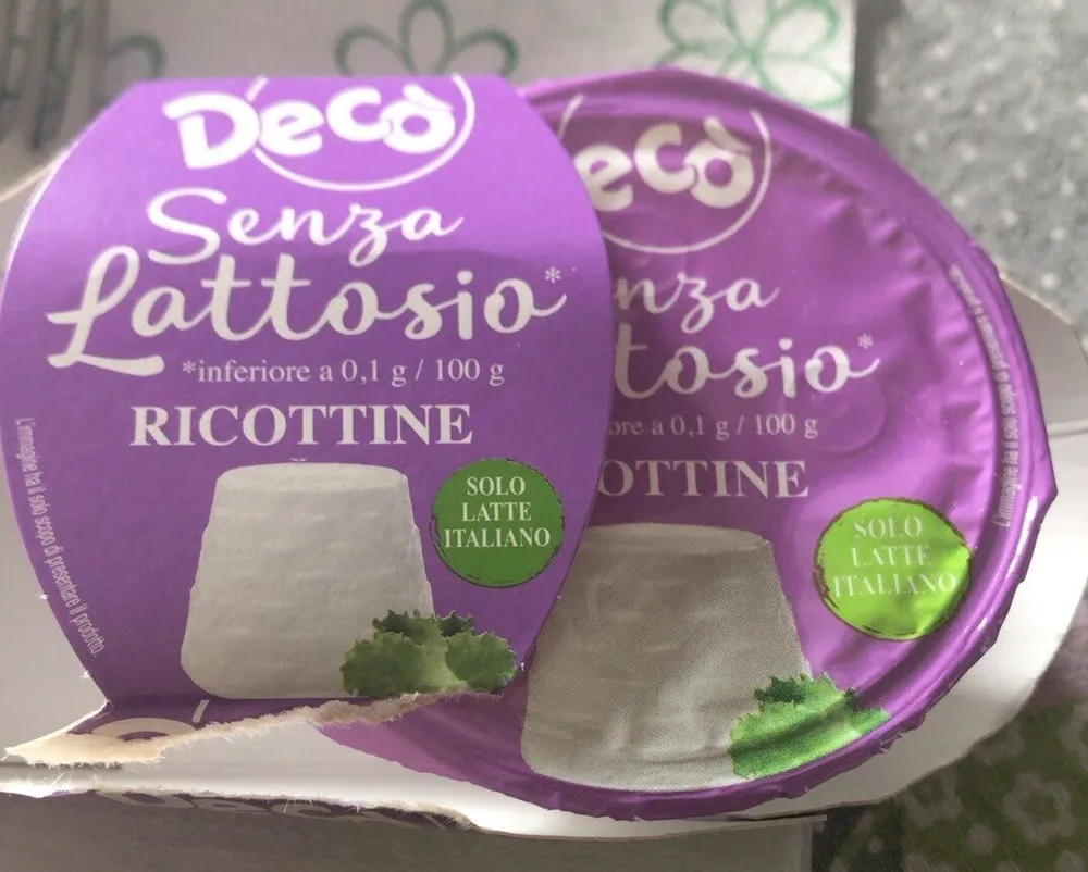 Ricottine senza lattosio