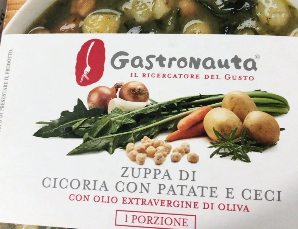 Zuppa cicoria patate ceci