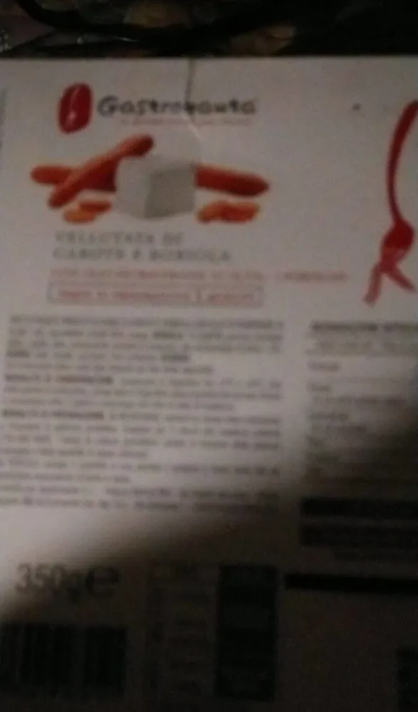 Vellutata di carote e robiola