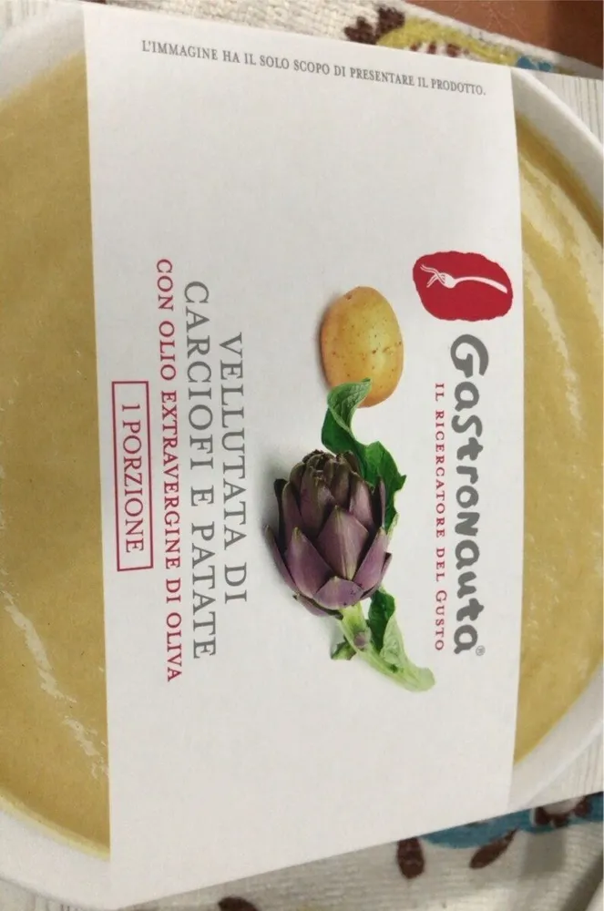 Velluttata carciofi patate