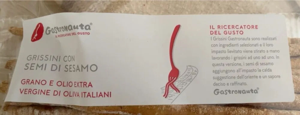 Grissini con semi di sesamo