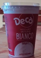 Yogurt intero bianco