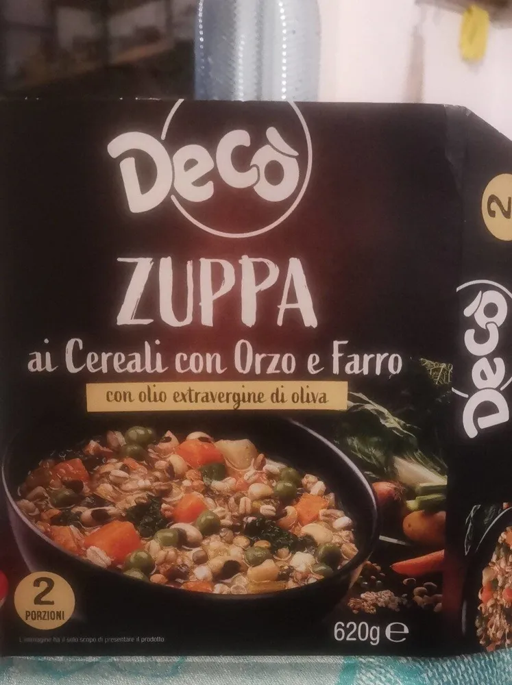 Zuppa cereali con orzo e farro