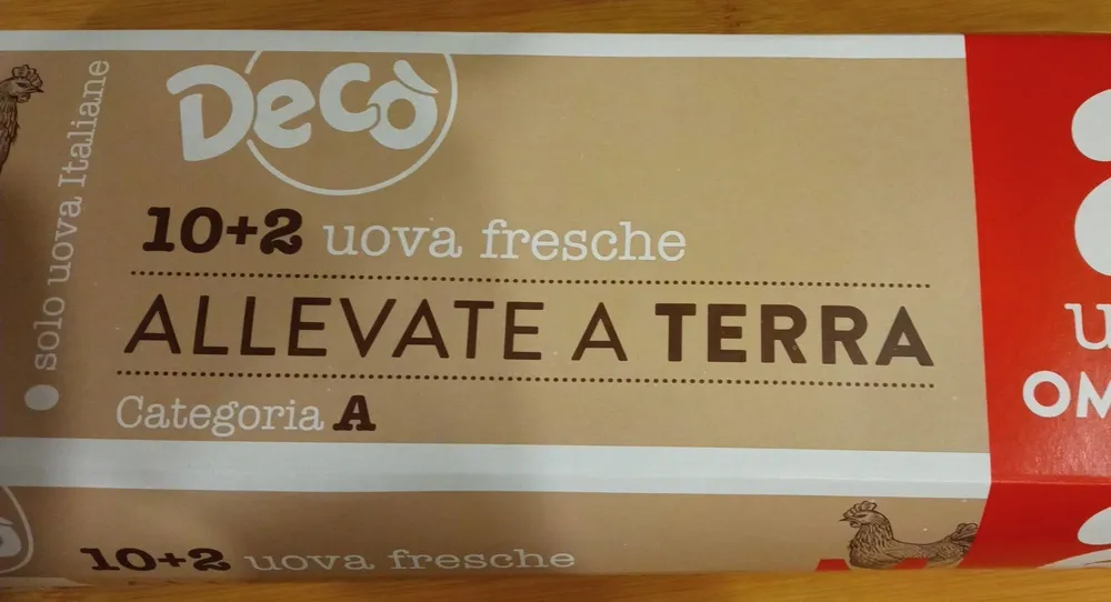 Uova fresche allevate a terra 10+2