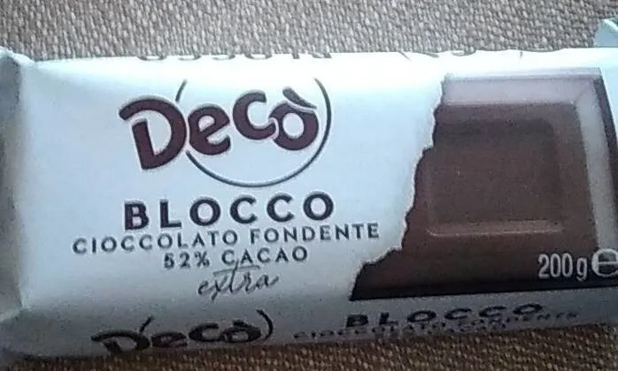 Blocco cioccolato fondente