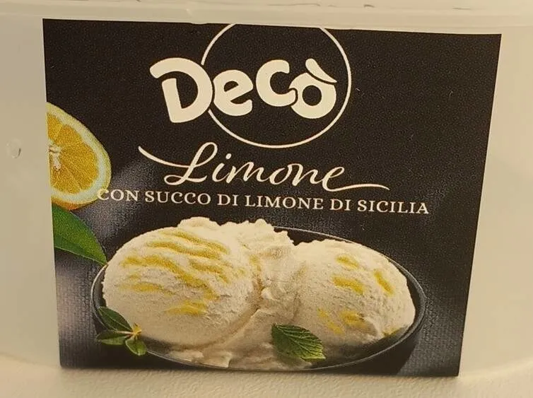 Gelato gusto limone