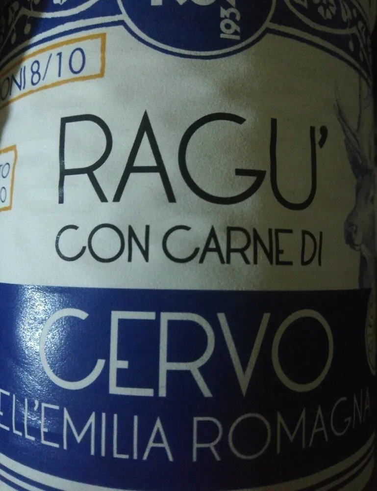 ragù con carne di cervo dell'emilia romagna