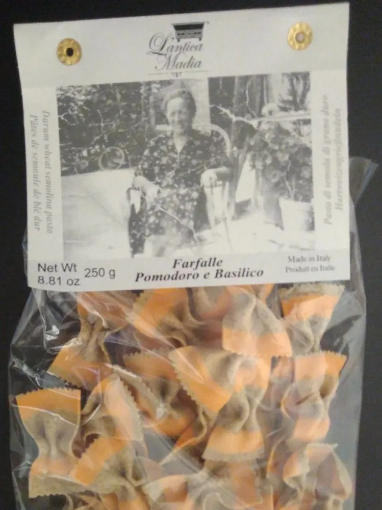 Farfalle pomodoro e basilico 250 gr