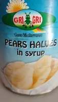 Pears halves in syrup