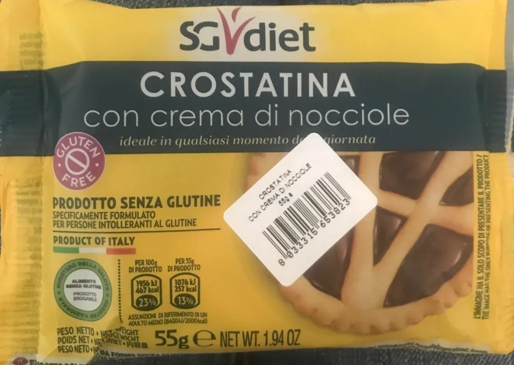 Crostatina con crema di nocciole