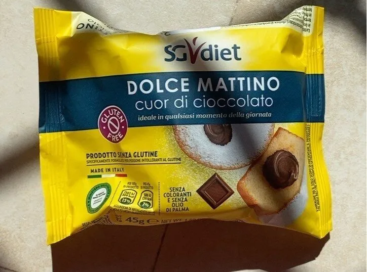 Dolce mattino cuor di cioccolato