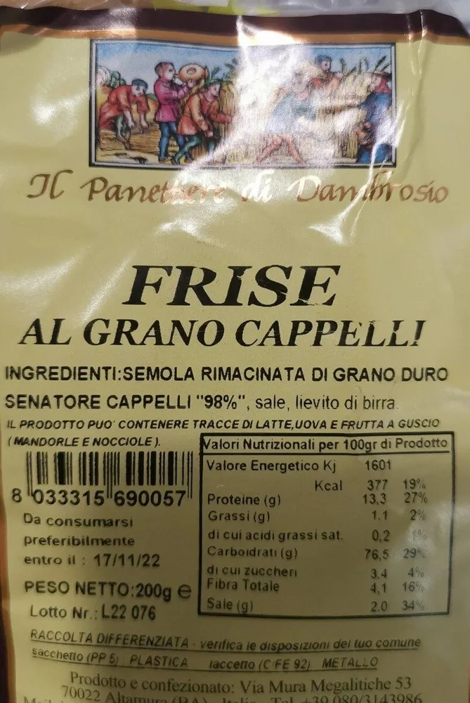 Frise al grano cappelli
