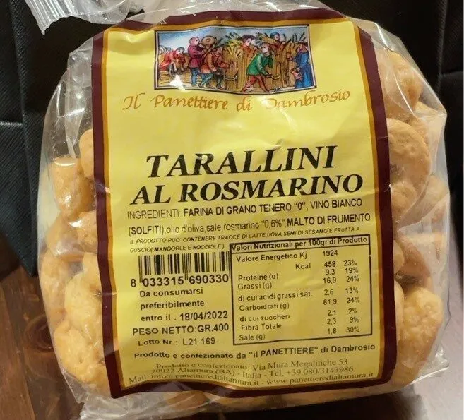 tarallini al rosmarino
