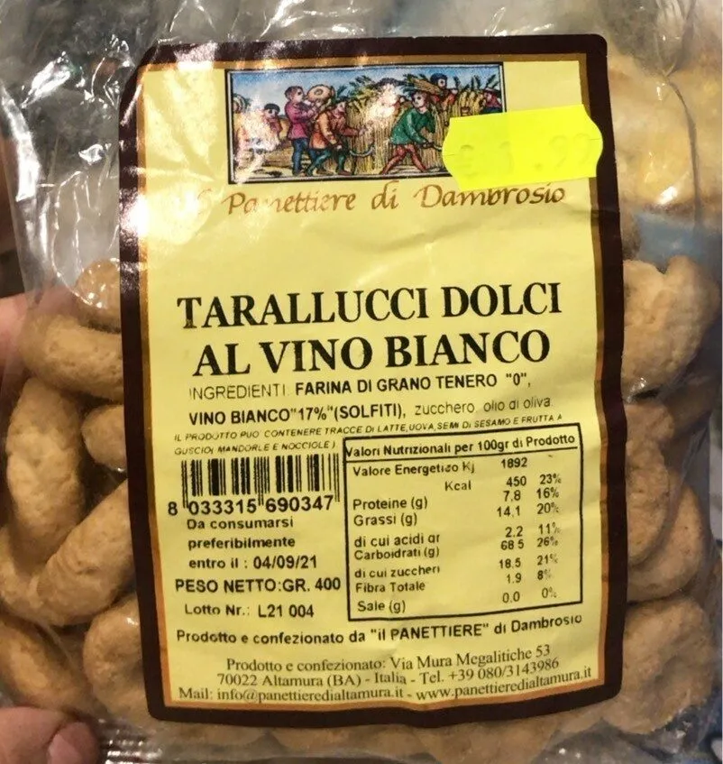 Tarallicci dolci al vino