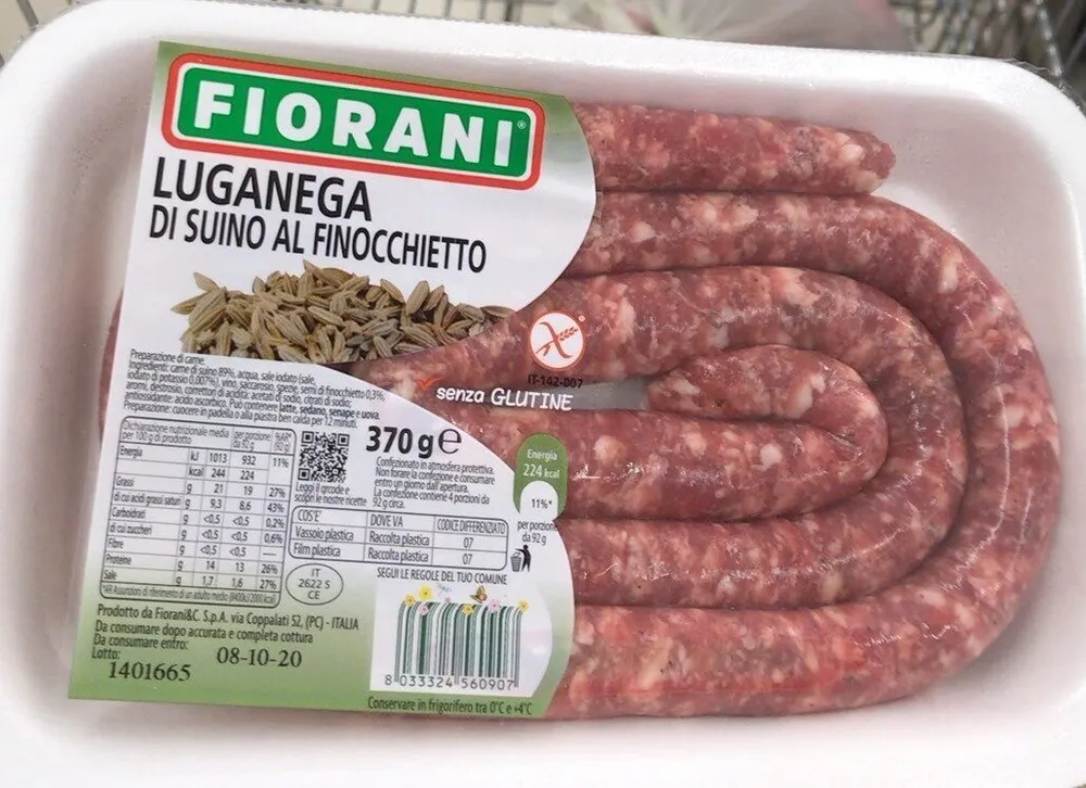 Luganega di suino al finocchietto