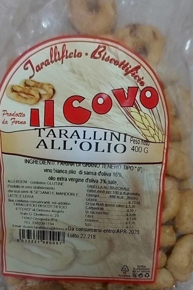 Tarallini all'olio