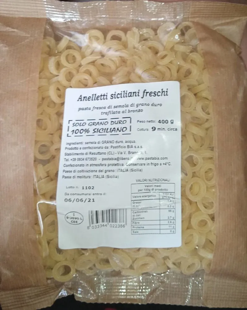 Anelletti siciliani freschi