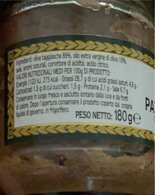 Paté di olive taggiasche