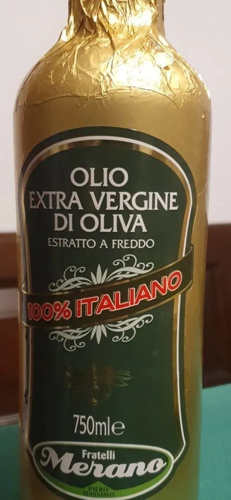 Olio extra vergine di oliva 100% italiano