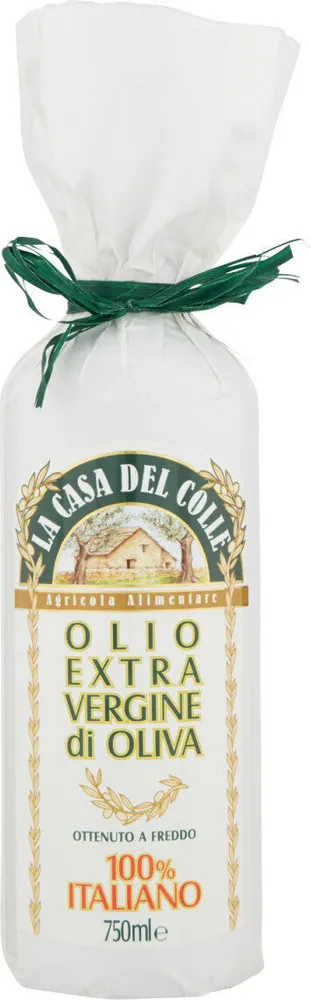 Olio extra vergine di oliva italiano ottenuto a freddo
